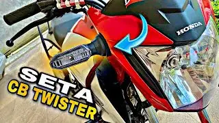 COMO COLOCAR PISCA DE LED DA CB TWISTER NA 160 EM CASA (passo a passo)