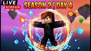 Minecraft Element SMP Season 2 Day 4 LIVE Hindi | Villager Hall & XP Farm Build!