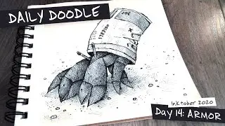 Daily Doodle - Inktober Day 14: ARMOR (with 
