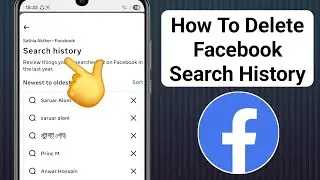 How To Delete Facebook Search History...