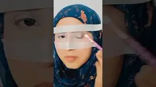 Trying Viral Tape Makeup Trend 🌌 #shorts #makeuptrends