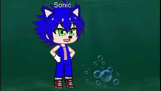 Sonic lost bubble and drowning - Minecraft Animated - Sonic Funny - FNF (gacha version)