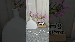 Розовые цветы из шенилловой проволоки своими руками 💜 | Простой декор для дома своими руками #кор...