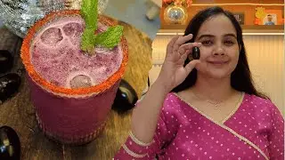 जामुन का काला खट्टा जूस  | Java Plum Sweet & Salt Juice | Kala Khatta | Homemade Mocktail
