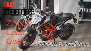 ZANA CRASH GUARD for KTM DUKE 125, 200, 250 & 390 BS6 | #zana #duke250bs6  INSTALLATION