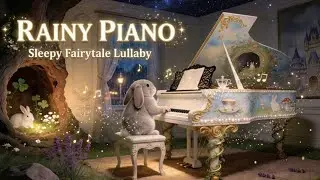 Bunny's Rainy Night Lullaby 🐰🌧️Gentle Rain & Piano Music for Baby Sleep 💤