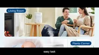 Experience Silent Long-Lasting up to 25 hours Humidification with LEVOIT Top Fill 25L Humidifier - P