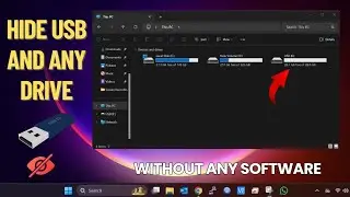 How to Hide USB or Drive in Windows | CMD & GUID Methods #windowstips #usbdrive