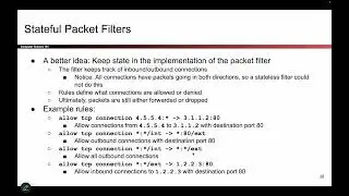 [Networking7, Video 17] Stateful Packet Filters