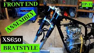 XS650 Brat Build Ep 11: Front End Assembly