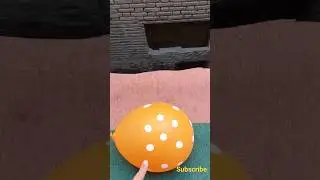 🟠🟡🔵Experiment : will this water balloon explode if it rolls down from a tall building?🎈💥 #balloon