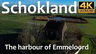 Schokland - The harbour of Emmeloord: Drone Video 4K
