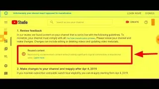 YouTube Remonetization Appeal (Reused Content Demonetization)