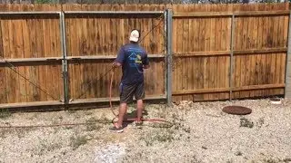 Springfield MO area Fremont Hills Low Pressure Fence Cleaning