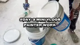 #day3 Mini Vlogs #painter #workout #shorts #trending #minivlog #wall #painting #construction 