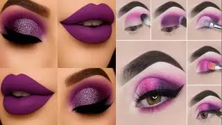@makeup_artist_fari is live perfect purple eyes makeup tutorial step by step bridal makeup tutorial