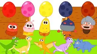 Bingo Song Baby song Surprise Egg With Dino Stamp Transformation play - Nursery Rhymes & Kids Song