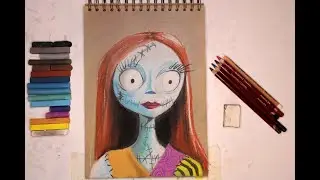 How to draw Sally from the Nightmare Before Christmas