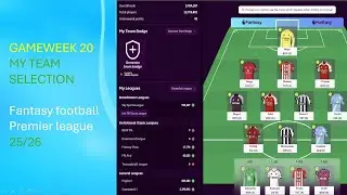 MY FPL GAMEWEEK 20 TEAMSELECTION | -4 POINTS TRANSFER FODEN OUT RODGERS IN | PREMIER LEAGUE 25/25 |