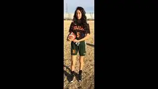 Anahi Rosales Mojave Flag Football Highlights