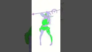 OC WITCH VEENA | TIMELAPSE | CSP Art Contest Magic | #shorts #cspcontest35 #cspcontest35_timelapse