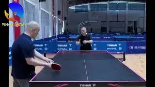 Coach Chen 38 - Multiballs to improve forehand smash