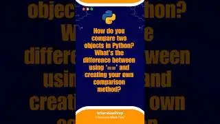 Stop Using ==! (for this) | Python Mock Interview for Beginners | InterviewPrep #shorts