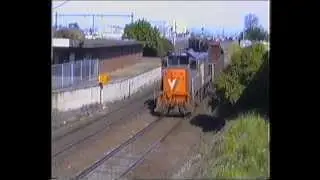 #3 V/Line action at West and Midlle Footscray in the early 1990's.