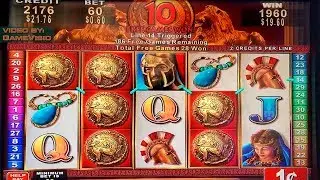 FREE GAMES BONUS!!! Winning on Roman Tribune Game - Konami slot in Casino