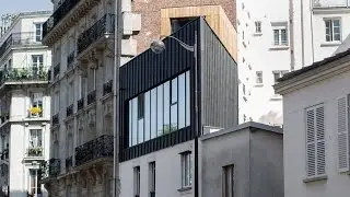saganaki house employs independent construction atop existing building