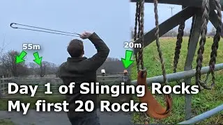 Day 1 Slinging rocks -  Shepherds Sling