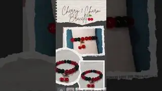 Cherry 1 Charm Bracelet🍒#trendingshorts #customized #viralshorts #charm #cherry #handcraftedwithlove