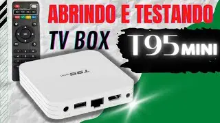 TV BOX T95 mini | UnBOXING, Instalação e teste | Abrindo e Testando Prime vídeo e Pluto TV.