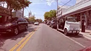 Golf Cart Cruising Around Key West, FL