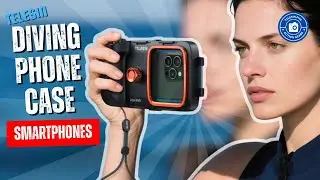 TELESIN Photography Underwater Diving Case IP68 w/ BT Remote for Smartphone 5.4-6.9 Device P4-WTP-06