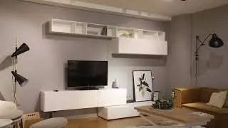 Wall Mounted TV Cabinet Design - Lugano Wall Unit by BoConcept