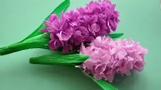 Hiacynt z bibuły krok po kroku# How to make a hyacinth flower DIY