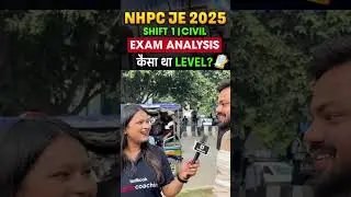 NHPC JE Exam Review 2025 #nhpcje #ytshorts #shortsfeed #shortsviral #nhpcexam #sonalmaam #shorts