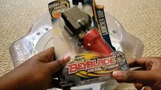 Рукоятка Hasbro Red Rubber Grip и Launcher: Beyblade Metal Fusion Speed ​​Unboxing (BB-15 + BB-61)