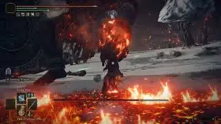 [Elden Ring]: Fire Giant vs Carian Slicer and Comet Azur
