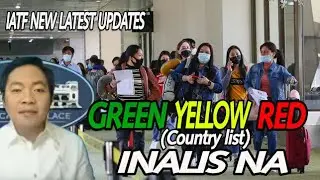 IATF new latest updates :  Green,Yellow and Red list country suspendido / naalis na