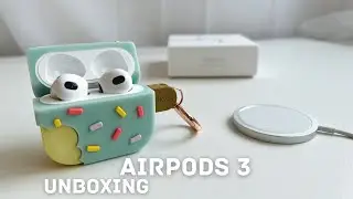 AirPods 3 📦 Unboxing + 🍦 Elago MagSafe Case | Aesthetic ☁️ ASMR
