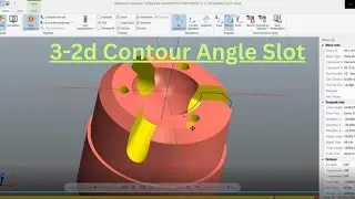 #Mastercam 2d Contour Angle Slot# How to Make 2D Contour On Chamfer/ Angle Face