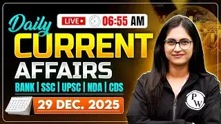 Current Affairs Today | 29 December 2025 Current Affairs | Daily Current Affairs | by Sushmita Ma'am