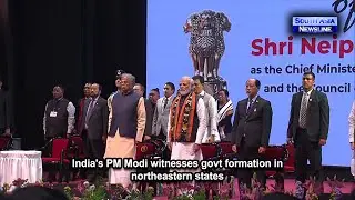 India's PM Modi witnesses govt formation in northeastern states