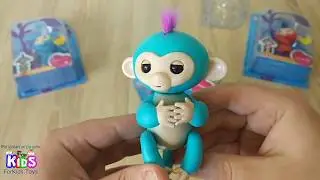 РАСПАКОВКА Интерактивная обезьянка на палец FINGERLINGS