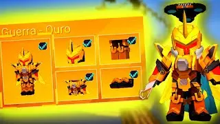 COMPREI A SKIN &ldquo;GUERRA OURO&rdquo; NO BED WARS DO BLOCKMAN GO!!!#bedwars #blockmango