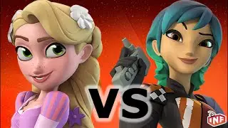 Rapunzel vs Sabine Wren sarlacc pit arena fight Disney Infinity toy box