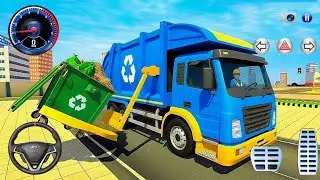 Garbage Truck Driving Gameplay Experience || Classic 3D Trash Transport Simulator - Android Gameplay