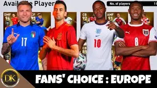 🇪🇺 FANS' CHOICE EUROPE PACK OPENING | PES 2021 MOBILE